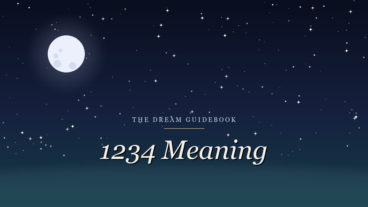 1234 Meaning: The Staircase Number and What It's Actually Saying
