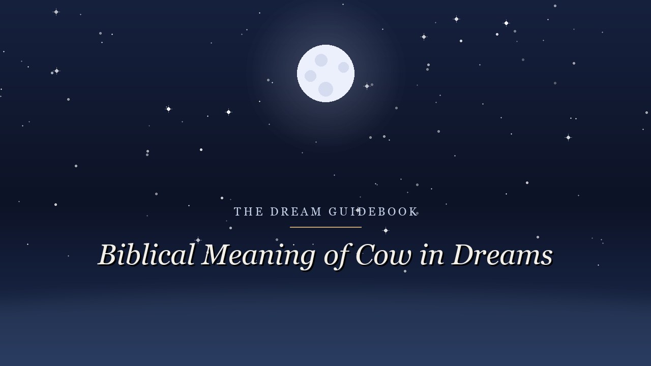 Biblical Meaning of Cows in Dreams: What Scripture Actually Reveals