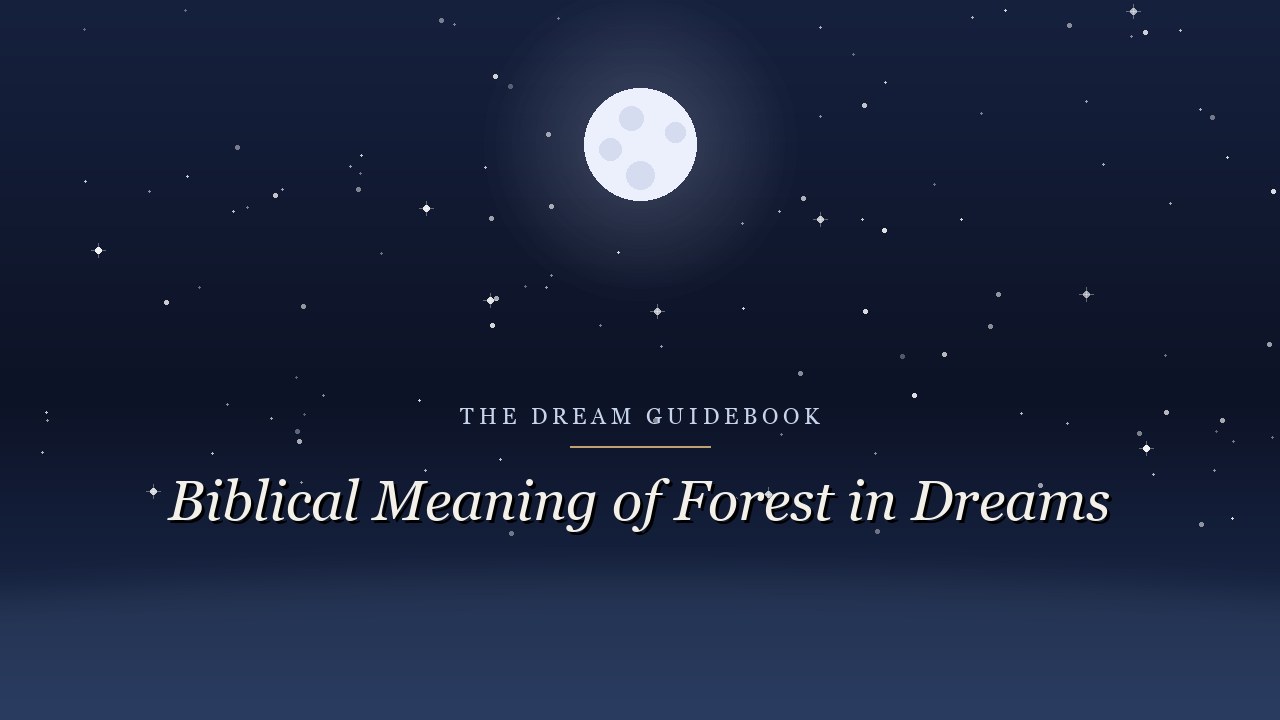 Biblical Meaning of Forest in Dreams: What Scripture Really Says