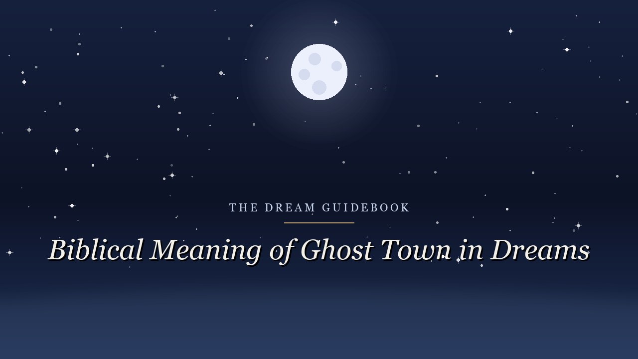 Biblical Meaning of a Ghost Town in Dreams: Silence That Asks Something