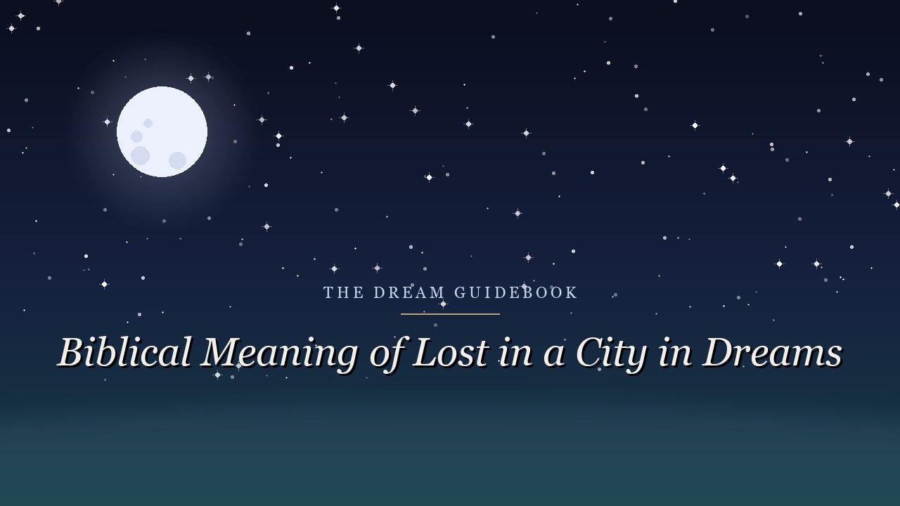 Biblical Meaning of Being Lost in a City in Dreams: What Scripture Actually Says
