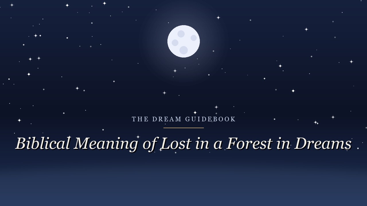 Biblical Meaning of Lost in a Forest in Dreams: Wandering and the Question of Direction