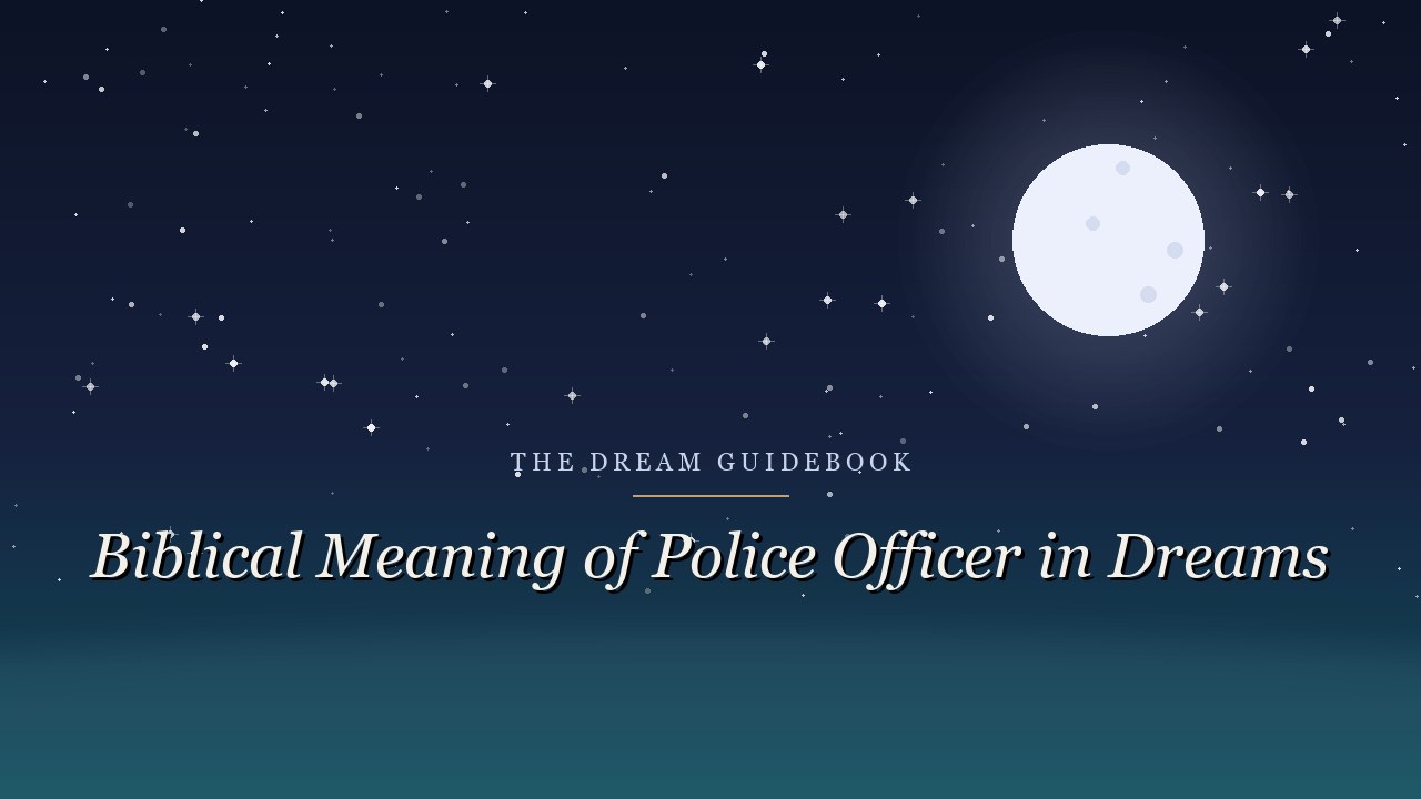 Biblical Meaning of a Police Officer in Dreams: Authority, Justice, and What Scripture Says