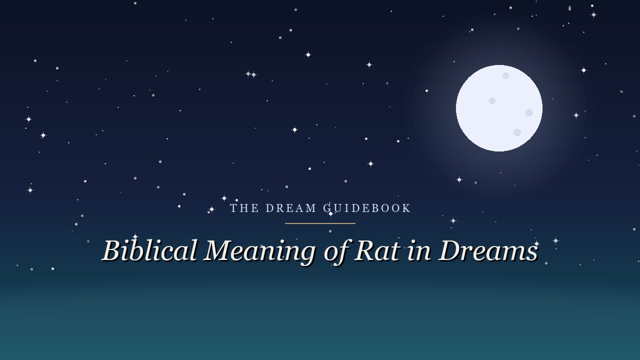 Biblical Meaning of Rats in Dreams: What Scripture Actually Says