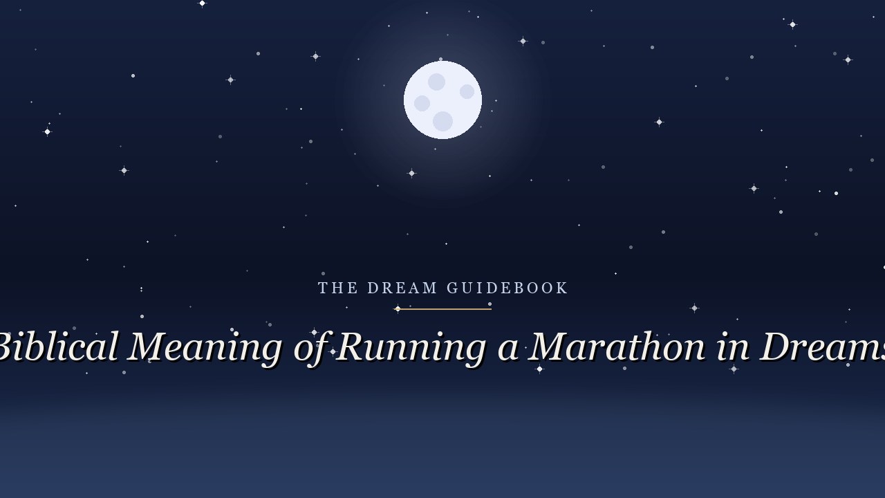 Biblical Meaning of Running a Marathon in Dreams: The Race That Scripture Actually Describes