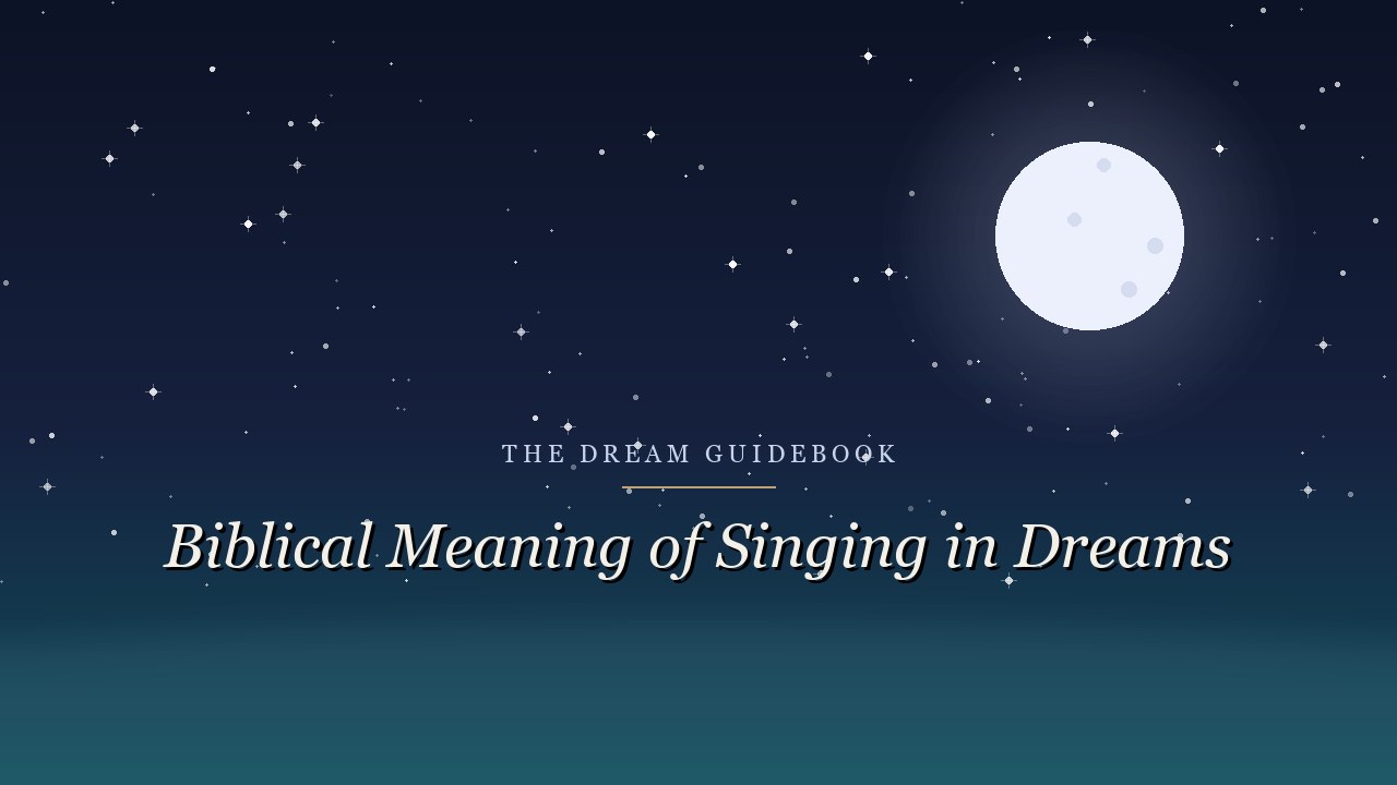 Biblical Meaning of Singing in Dreams: Voice, Worship, and What the Song Carries