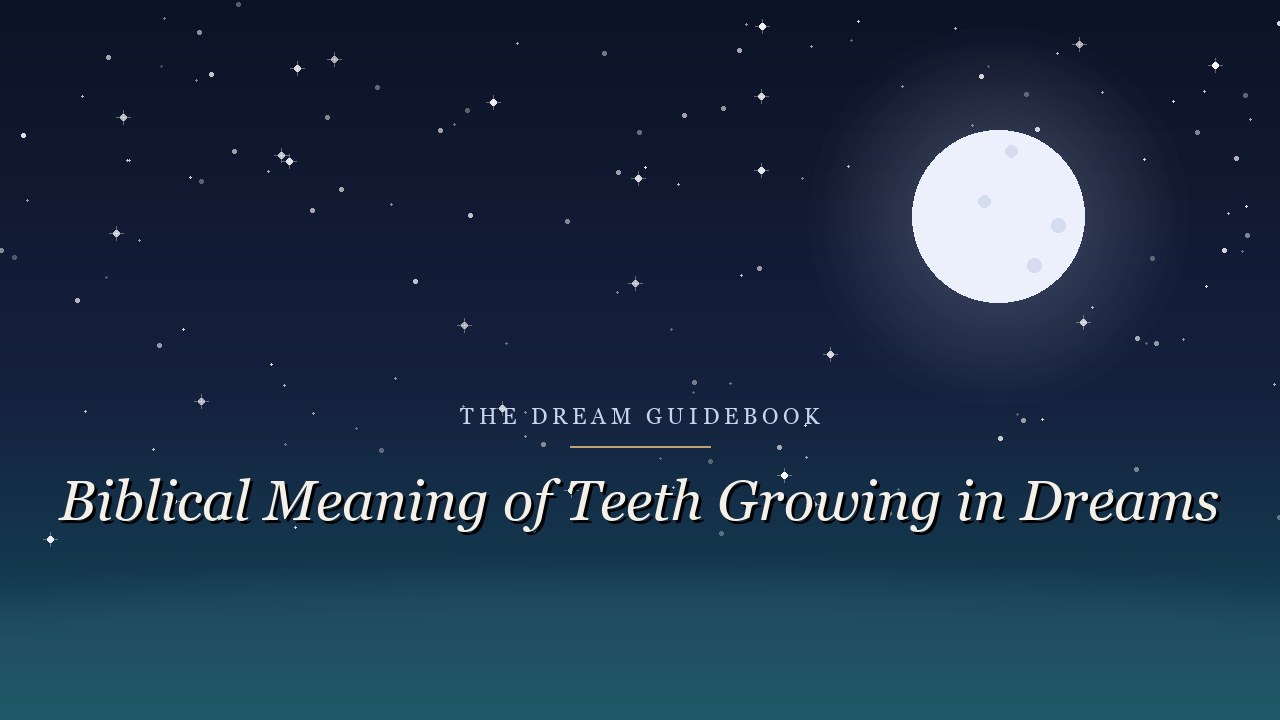 Biblical Meaning of Teeth Growing in Dreams: What Scripture Actually Says