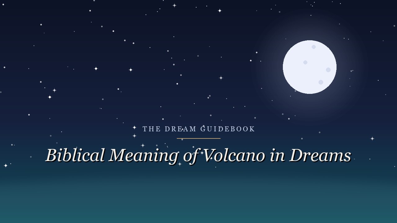 Biblical Meaning of Volcano Dreams: Fire, Wrath, and the Holy Mountain