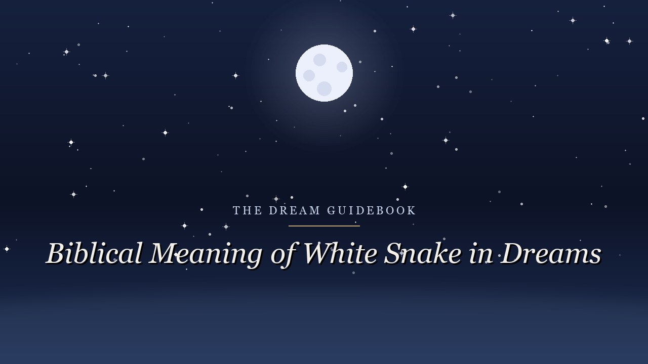 Biblical Meaning of a White Snake in Dreams: What Scripture Really Says