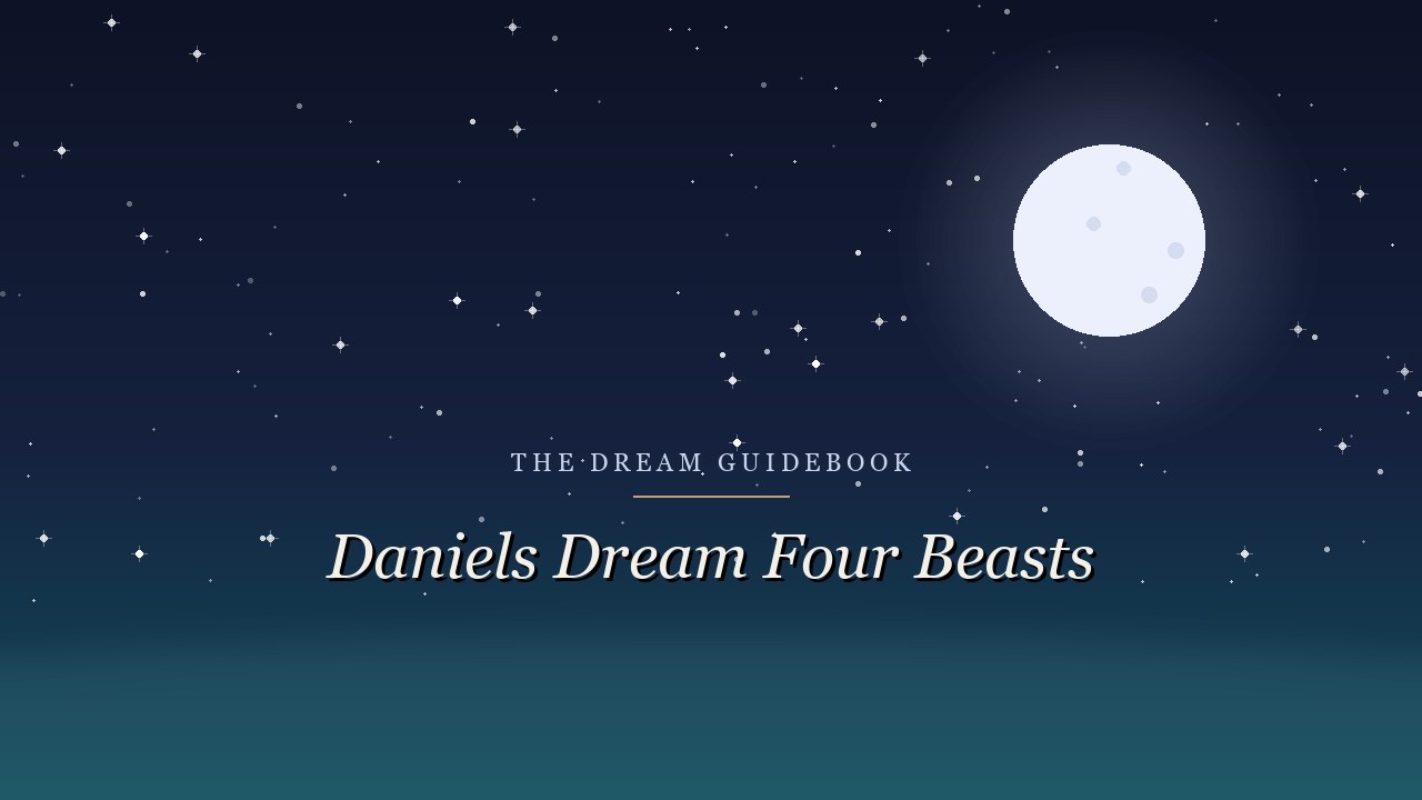 Biblical Meaning of Daniel's Dream of the Four Beasts: A Scripture Walkthrough