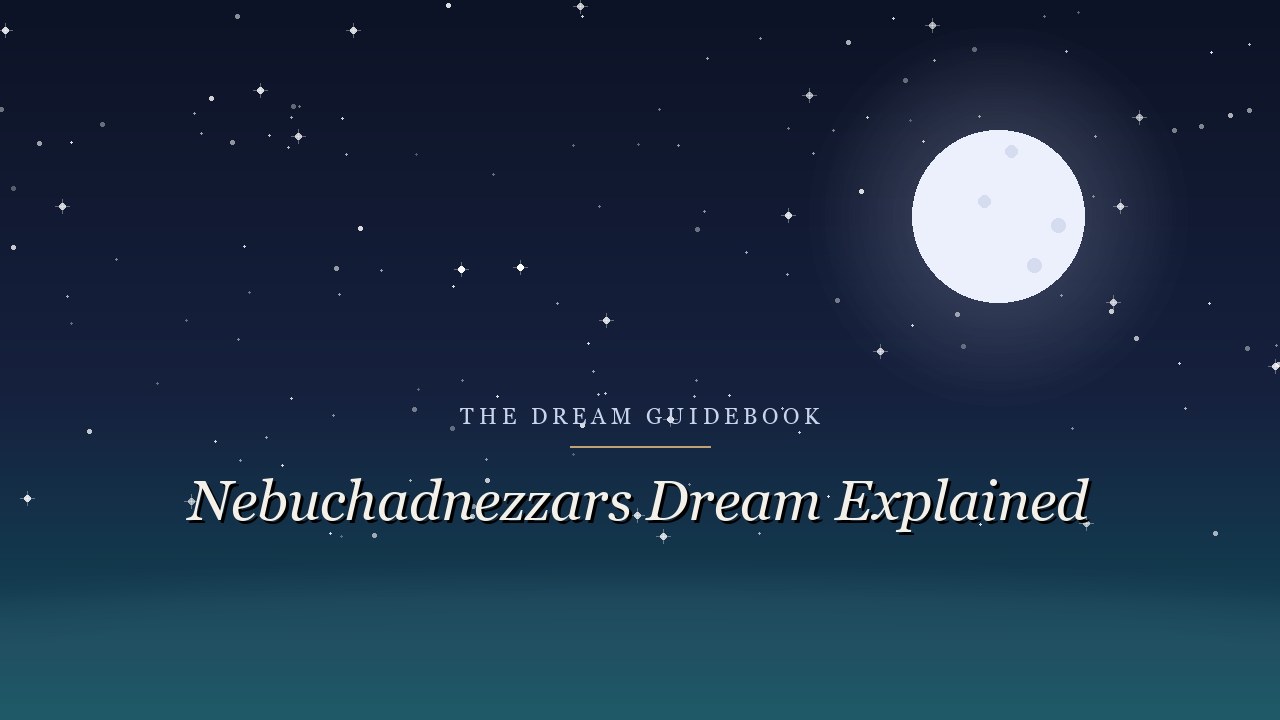 Nebuchadnezzar's Dream Explained: The Statue, the Stone, and What It Means