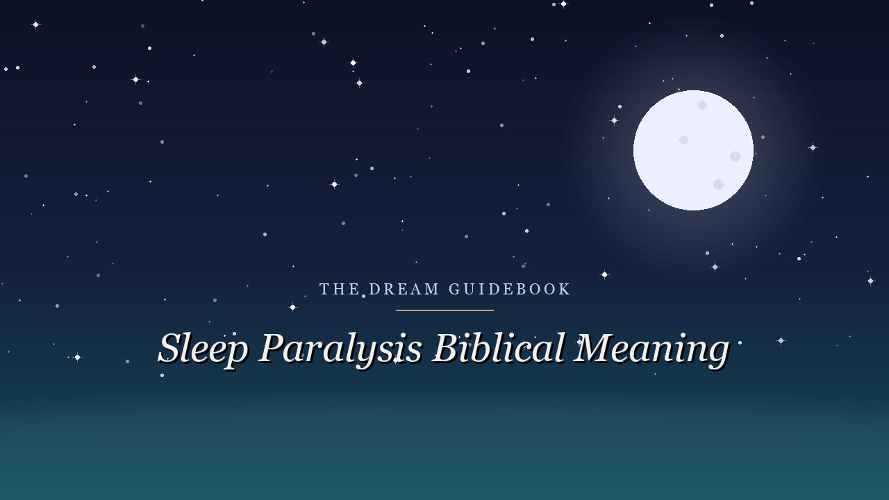 Sleep Paralysis Biblical Meaning: What Scripture Offers When You Wake and Cannot Move
